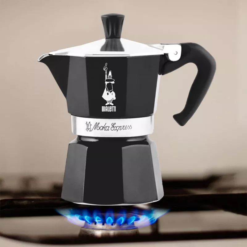 Bialetti Moka Express kafijas krūze Melna
