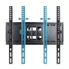 Sienas TV stiprinājums Esperanza TITAN 26–70 collām (66–177.8 cm), slīpums ±15°, pagrieziens 120°, VESA līdz 400×400, maks. slodze 55 kg, melns