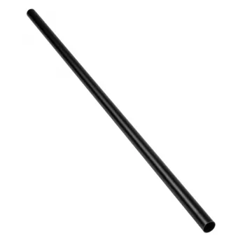 BitsPower cietā caurule 14mm OD, 500mm — Melns oglekļa krāsā, misiņš