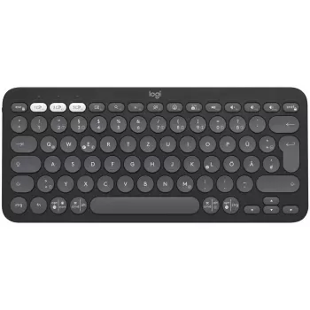 Logitech Pebble Keys 2 K380s - Bezvadu tastatūra - Bluetooth LE - QWERTZ - Vācu - Tonal Graphite (920-011795)