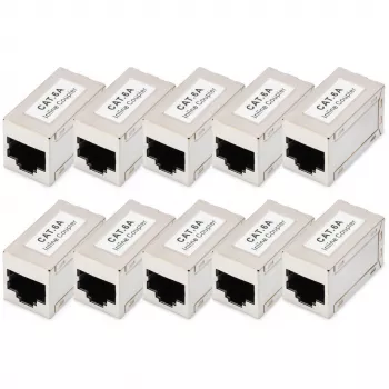 Digitus CAT 6A modulārie savienotāji ekranēti 10 gab. RJ-45 zelta kontakti