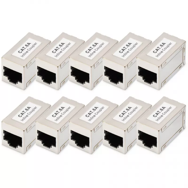 Digitus CAT 6A modulārie savienotāji ekranēti 10 gab. RJ-45 zelta kontakti