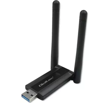Qoltec Fast Wireless USB Dual Wi-Fi Adapter 2 X