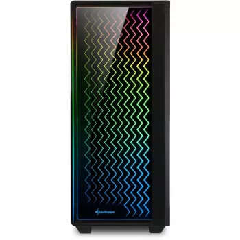 Sharkoon RGB LIT 200 korpuss melns