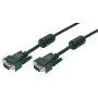 VGA kabelis LogiLink CV0017 15m D-Sub Melns