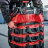 Einhell 4540036 E-Case Bag sistēmas instrumentu soma, poliesters, 30 kg slodze, melna/sarkana