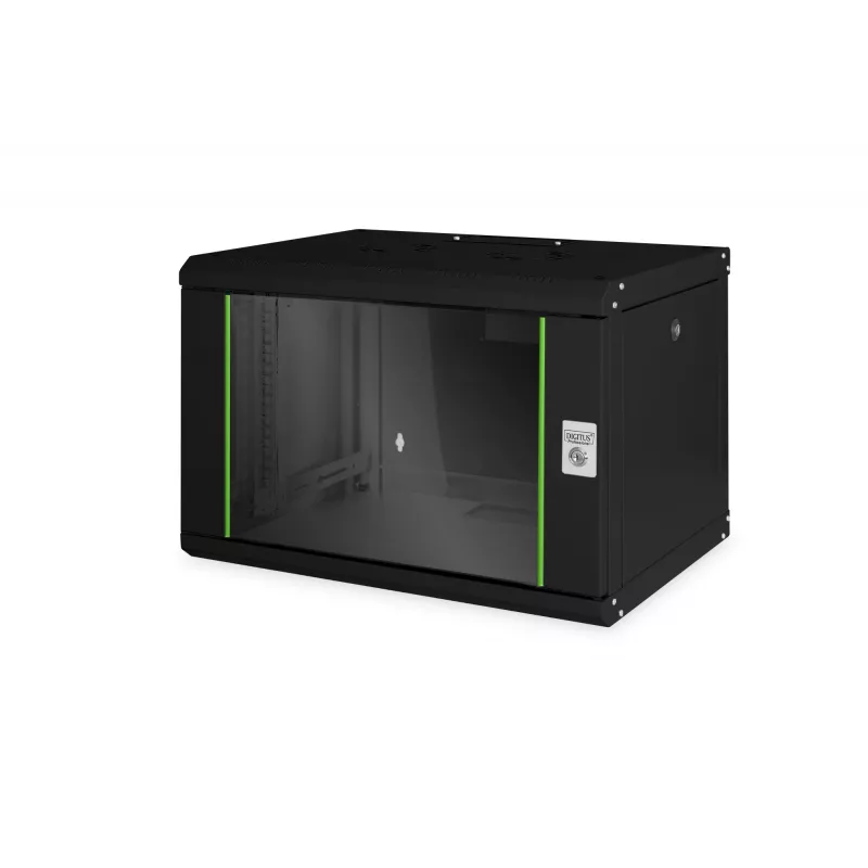 Sienas stiprinājuma skapis Digitus DN-19 07-U-SW, 7U, melns