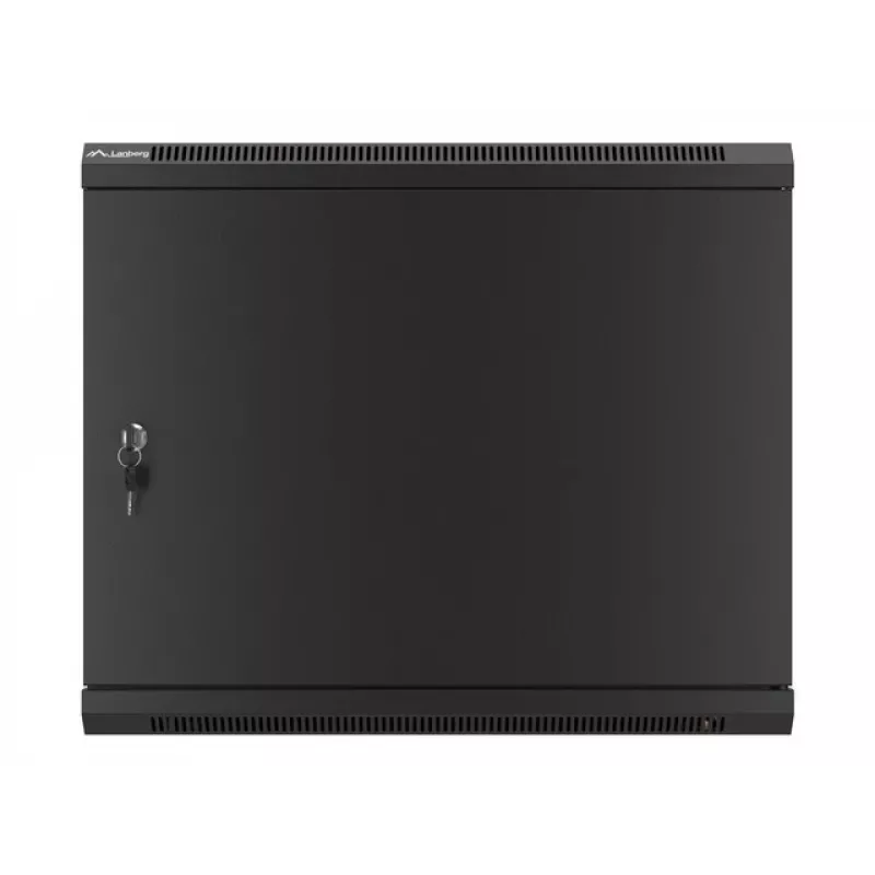 Sienas skapis Lanberg WF01-6409-00B 9U Melns