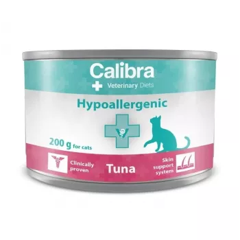 Calibra VD Cat Hypoallergenic Tuna mitrā kaķu barība 200 g