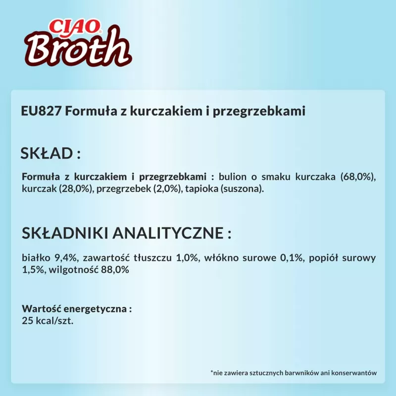 Slapjš kaķu našķis INABA Ciao Broth Chicken & Scallop 40 g maisiņš