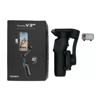 Hohem iSteady V3 Ultra (melns) – 3 asu stabilizators ar AI izsekošanu