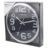 Esperanza Zurich EHC013K melns / balts ovāls kvarca sienas pulkstenis