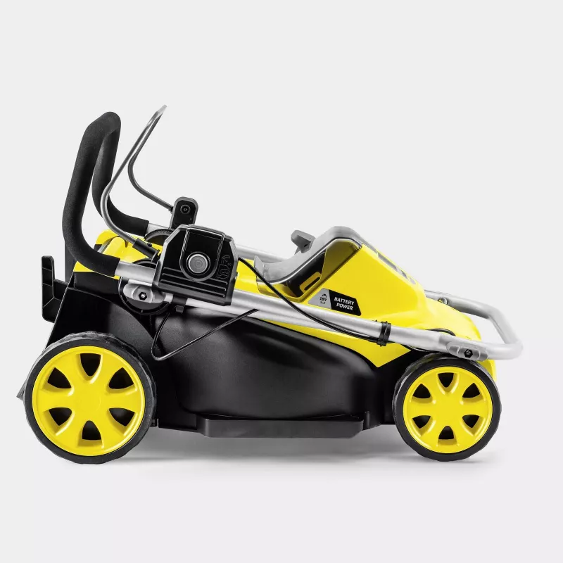Pašgājējs zāles pļāvējs Karcher LMO 3-18, 18 V akumulators, pļaušanas platums 340 mm, līdz 350 m², augstums 25–60 mm