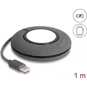 Lādēšanas statīvs DeLOCK 83019 Smart Wearable Aksesuāri Pelēks Balts Silikons