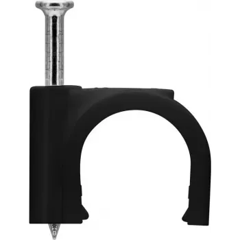 Goobay kabeļa skava 12 mm, melna (64684)