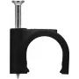 Goobay kabeļa skava 12 mm, melna (64684)