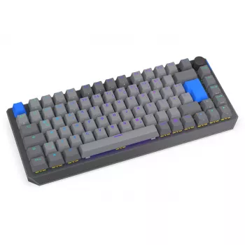 Kompakta 75% bezvadu mehāniskā tastatūra ENDORFY Thock V2 ar dzelteniem slēdžiem, DE izkārtojums