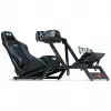 Sacensību stila atpakaļatgāzts sēdeklis Next Level Racing ERS3 Elite Premium — melns PU āda
