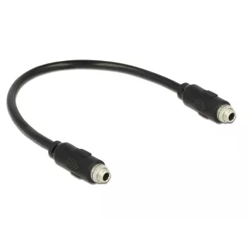 Audio pagarinājuma kabelis 3.5 mm DeLOCK 85115 0.25 m Melns