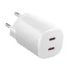 Lādētājs Xiaomi Nano Turbo 45W Balts — 2× USB-C iekštelpu lādētājs viedtālrunim un planšetei