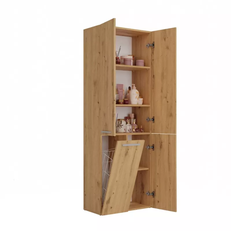 Topeshop NEL 1K DD ART KPL vannas istabas skapis ozols