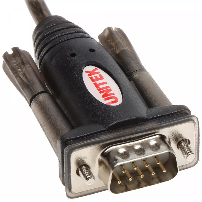 UNITEK Y-105A seriālais kabelis Melns 1.5 m USB Type-A DB-9