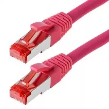 Tīkla kabelis Helos CAT6 S/FTP (PIMF) 1m Magenta