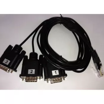Seriālais kabelis ALLNET ALL4500_COM Melns DB-9 Tēviņš