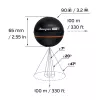 Pārnēsājams zivju meklētājs Deeper Smart Sonar PRO+ 2 ar 675 kHz, 100 m diapazonu, 65×65×65 mm, Li‑Ion 950 mAh