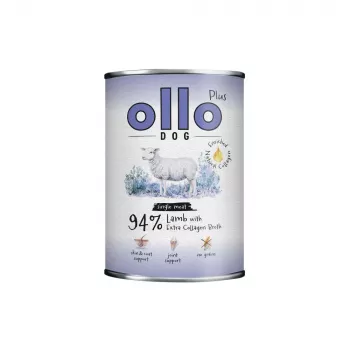Ollo Plus Kolagen Jēra gaļa 400g skārdenē sunim