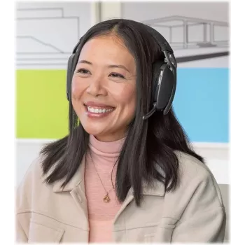 LOGITECH Zone Vibe Wireless - Bezvadu austiņas - Pārgalvas - Bluetooth - Trokšņu izolācija - Grafīts - Sertificētas Microsoft Teams (981-001441)