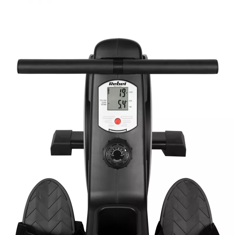 Airēšanas trenažieris Rebel RBA-1005 magnētiskā pretestība, 16 līmeņi, salokāms, max lietotājs 120 kg