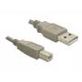 USB kabelis DeLOCK 82215 1,8 m USB A USB B Pelēks