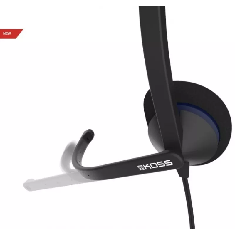 Koss CS195 USB austiņas ar mikrofonu, vadu, on-ear, melnas