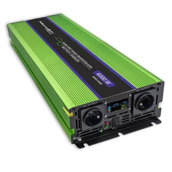 Automašīnas invertors Qoltec Monolith 6000 W Green 12 V