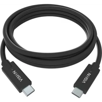 USB-C kabelis Vision TC 2MUSBC/BL 2m melns