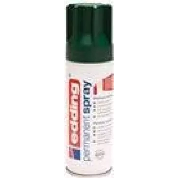 Akrila krāsas aerosols Edding Permanent Spray 200 ml Zaļš