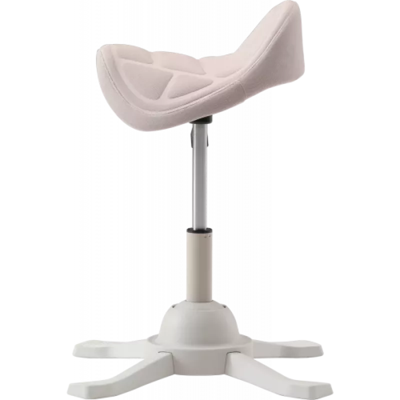 Up Up Toronto ergonomiskais balansēšanas krēsls Balts, Ivory audums, garāks gāzes pacēlājs