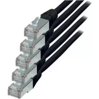 ShiverPeaks Tīkla kabelis S/CONN Cat.6 S/FTP 1 m Melns