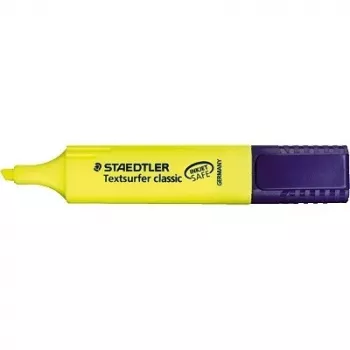 Marķieris Staedtler 364-1 ar slīpu galu Dzeltens