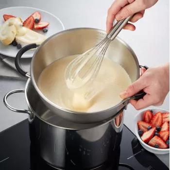 Maisīšanas bļoda GEFU Mesco 28140 nerūsējošais tērauds, 24 cm, 4.0 L, trauku mazgājamā mašīnā droša