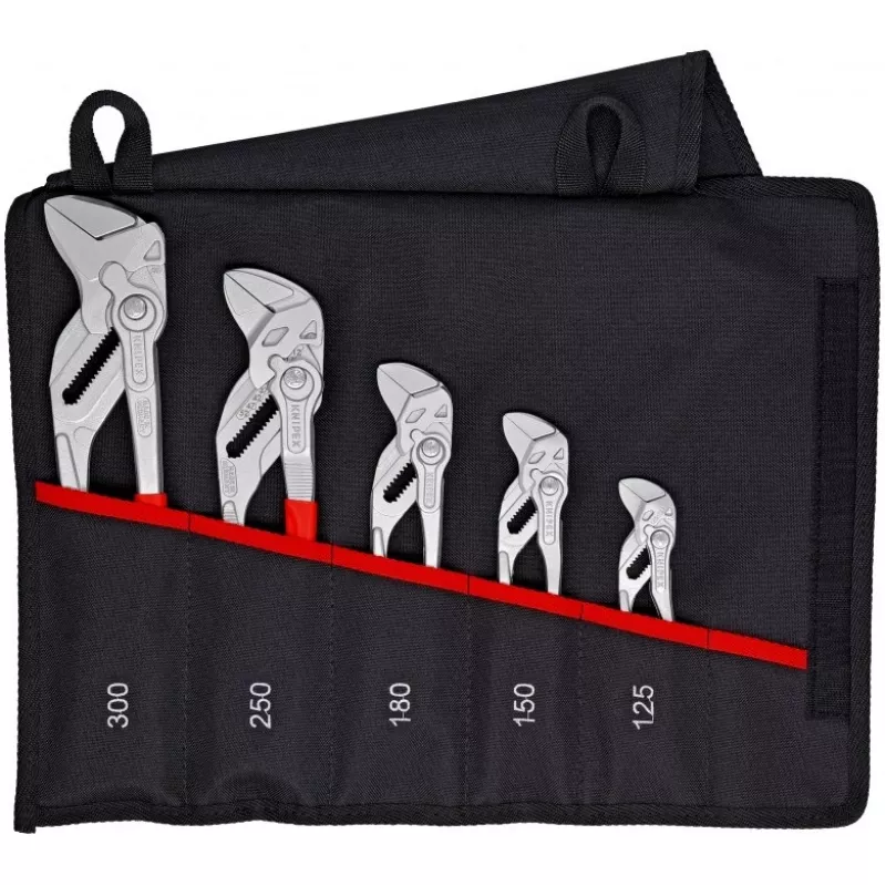 KNIPEX 5 knaibles-atslēgu komplekts 125/150/180/250/300 mm