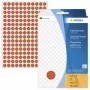 HERMA pastāvīgas līmes uzlīmes - Sarkanas - 8 mm Apaļas 5632 uzlīmes (32 loksnes x 176) (2212)