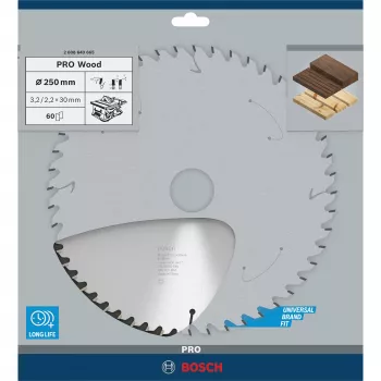 Bosch Optiline Wood ripzāģa asmens, 2.2 mm