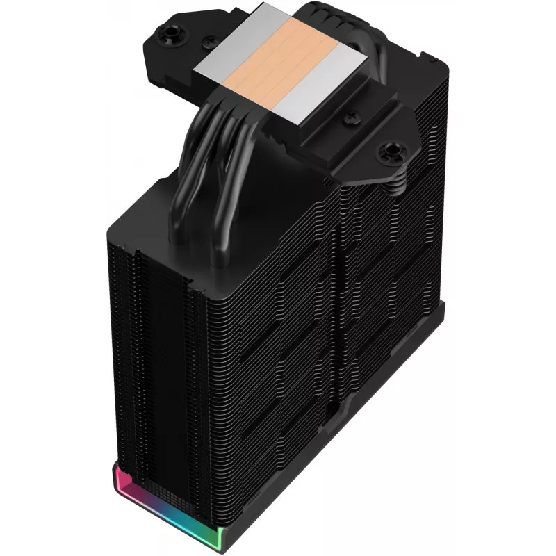Gaisa dzesētājs DeepCool AK400 Digital PRO — 120 mm ventilators, PWM, 1850 RPM, FDB, atbalsta LGA 1700/1200/115x/AM4/AM5, melns