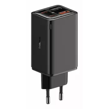 Baseus GaN6 Pro Universal Melnais AC Ātrās Uzlādes Lādētājs 65W