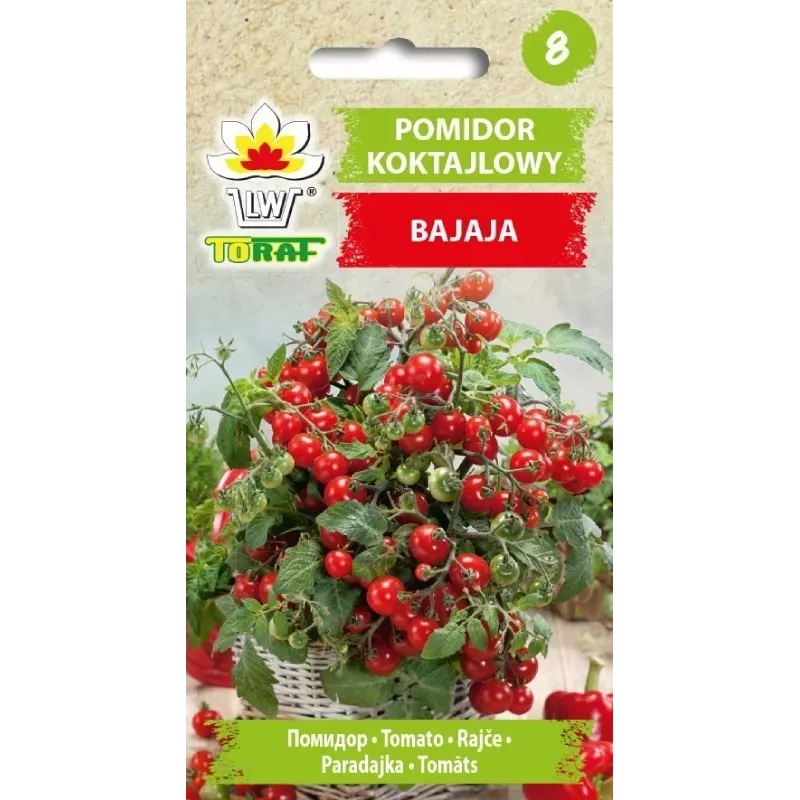 Bajaja Cherry Tomato Toraf Dārzeņu Sēklas, 0.3g Paka