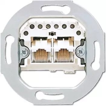 JUNG UAE 2X8 UPO 2 x RJ-45 Pelēka kontaktligzda (UAE2X8UPO)