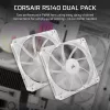 Corsair RS140 Dual Pack datora korpusa ventilatori, 140 mm, balti, CO-9050195-WW