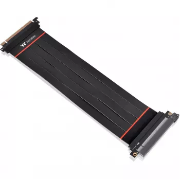 Iekšējais strāvas kabelis THERMALTAKE AC-058-CO1OTN-C1, PCI-E x16 (Gen4) vīrietis uz sievieti, 0.3 m, melns